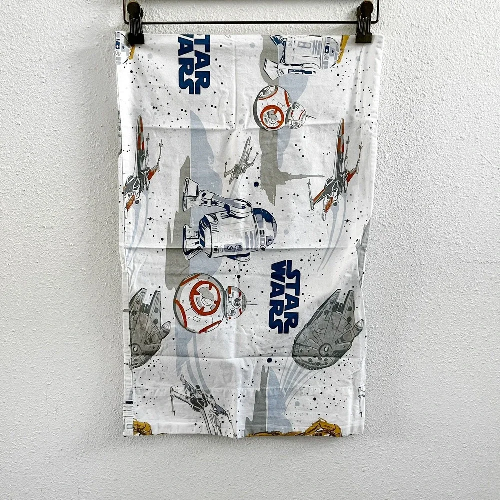 POTTERY BARN Star Wars Toddler Crib Fitted Sheet + Toddler Pillow Case